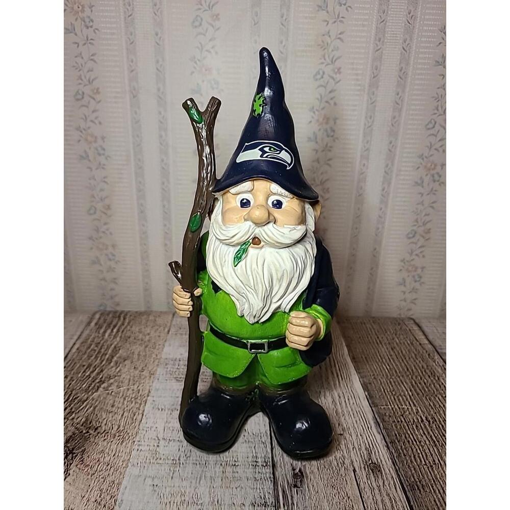 Forever Collectibles Official NFL Holding Stick Gnome Seattle Seahawks